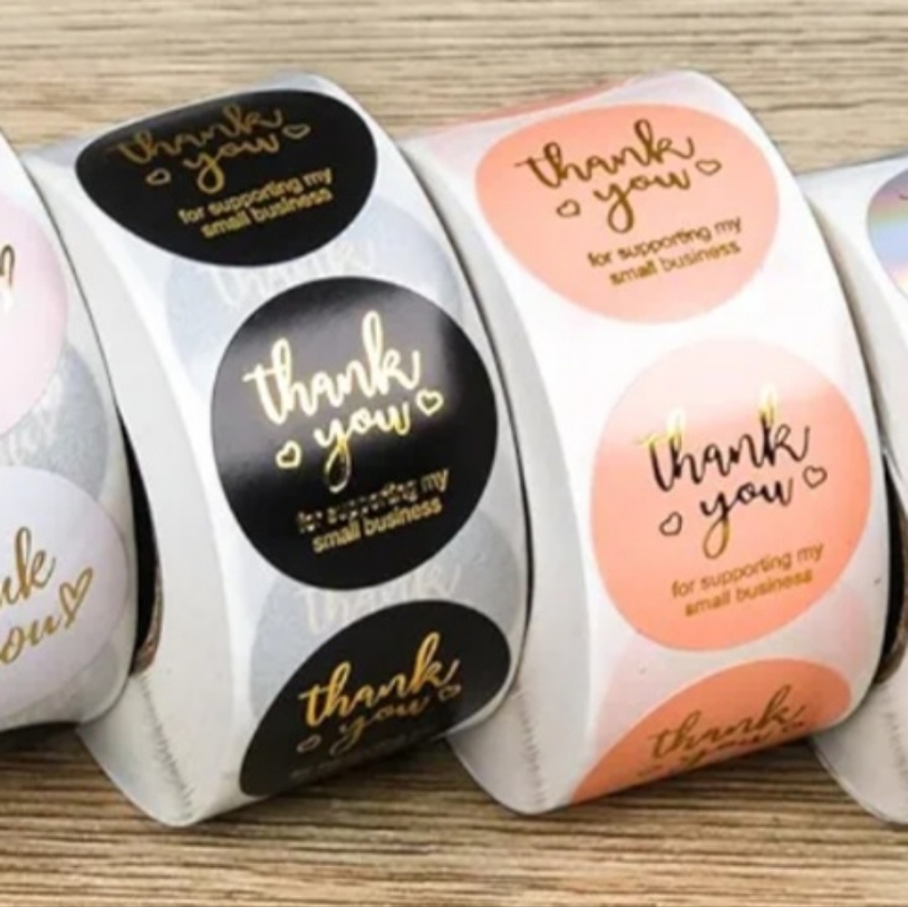 1 Roll of 500 - Thank You for Supporting My Small Business -Stickers - 1" Inch - Picture 4 of 5